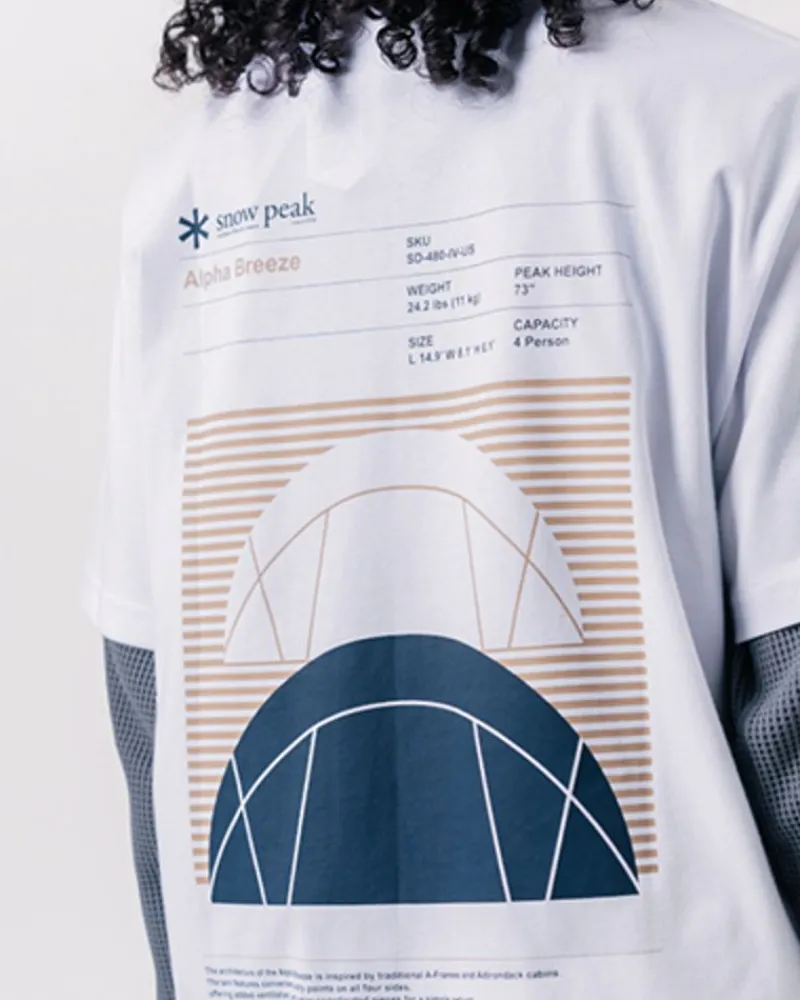Snow Peak Alpha Breeze Typography T-Shirt^ Tops