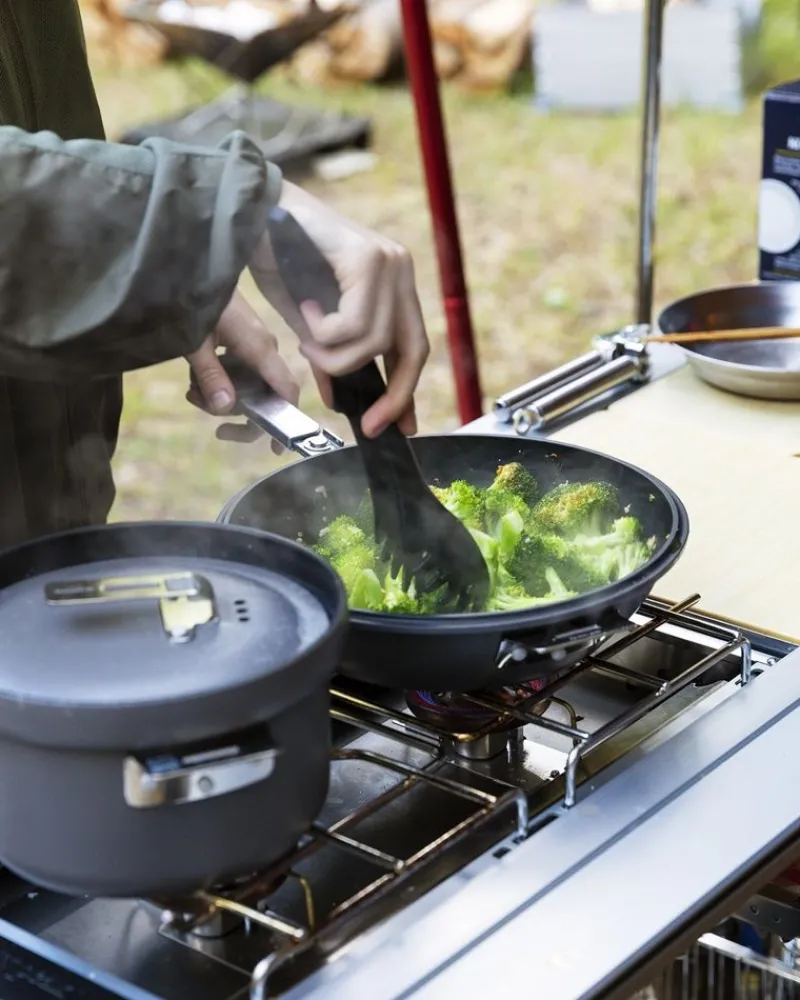 Snow Peak Double Burner Stove^ Cooking