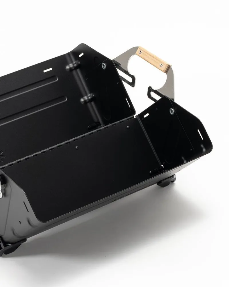 Snow Peak Festival: Stacking Shelf Container 50 In Black^ Takibi For Gathering