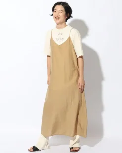 Snow Peak Hand-Woven Cotton Silk Dress^ Tops