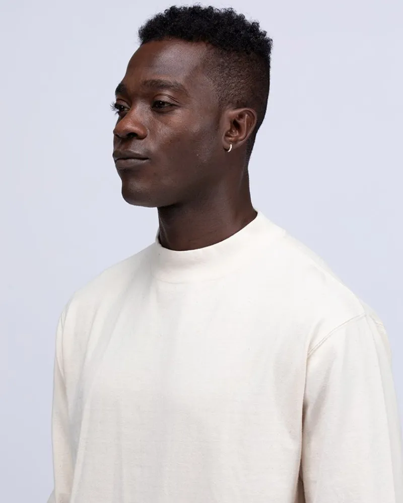 Snow Peak Recycled Cotton Mockneck Long Sleeve T-Shirt^ Tops