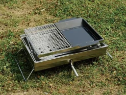 Snow Peak Stainless Half Grill Pro^ Stove Accessories