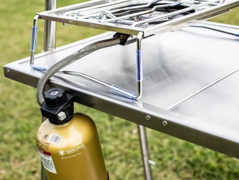 Snow Peak Stainless Kitchen Table^ Storage Stands